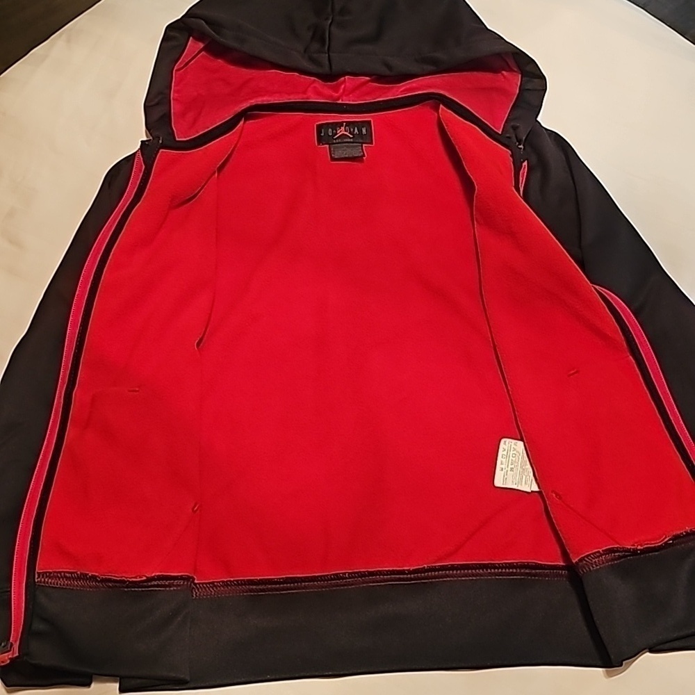 JORDAN Brand hoodie red and black size S 8-10 - Picture 5 of 6
